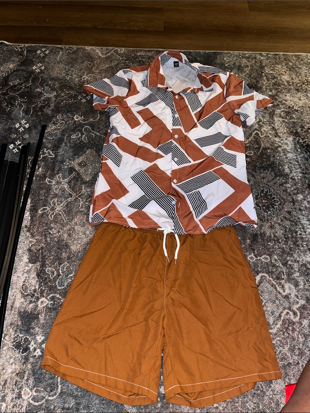Mens 2 piece brown set